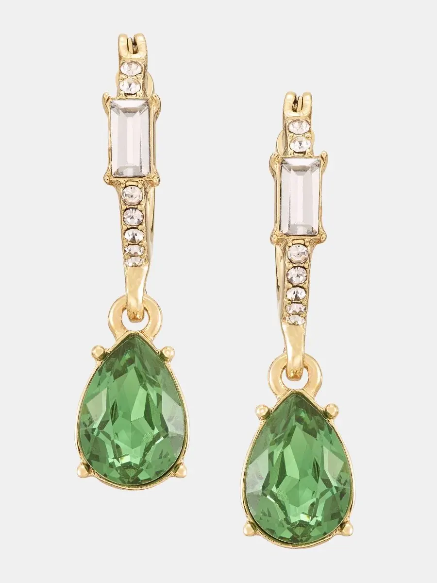 Серьги-кольца с кристаллами грушевидной формы Givenchy — изображение 1 из 3