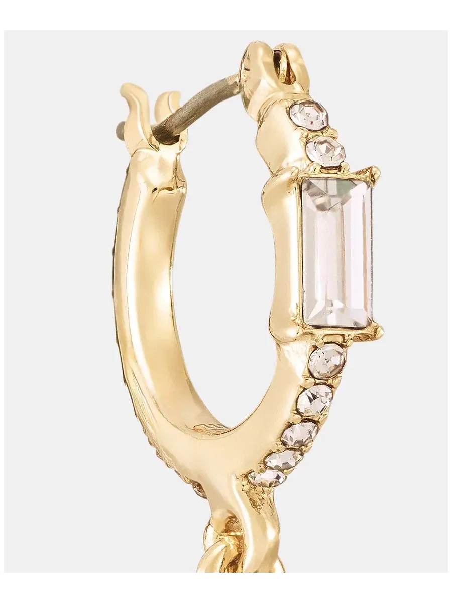 Серьги-кольца с кристаллами грушевидной формы Givenchy — изображение 3 из 3