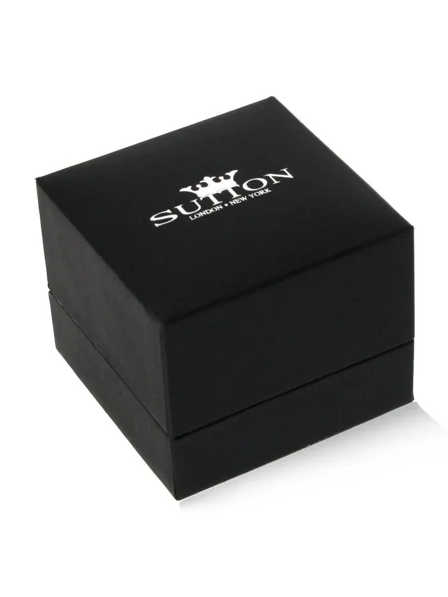 Серьги-гвоздики Sutton из стерлингового серебра круглой формы с отделкой из кубического циркония — изображение 2 из 2