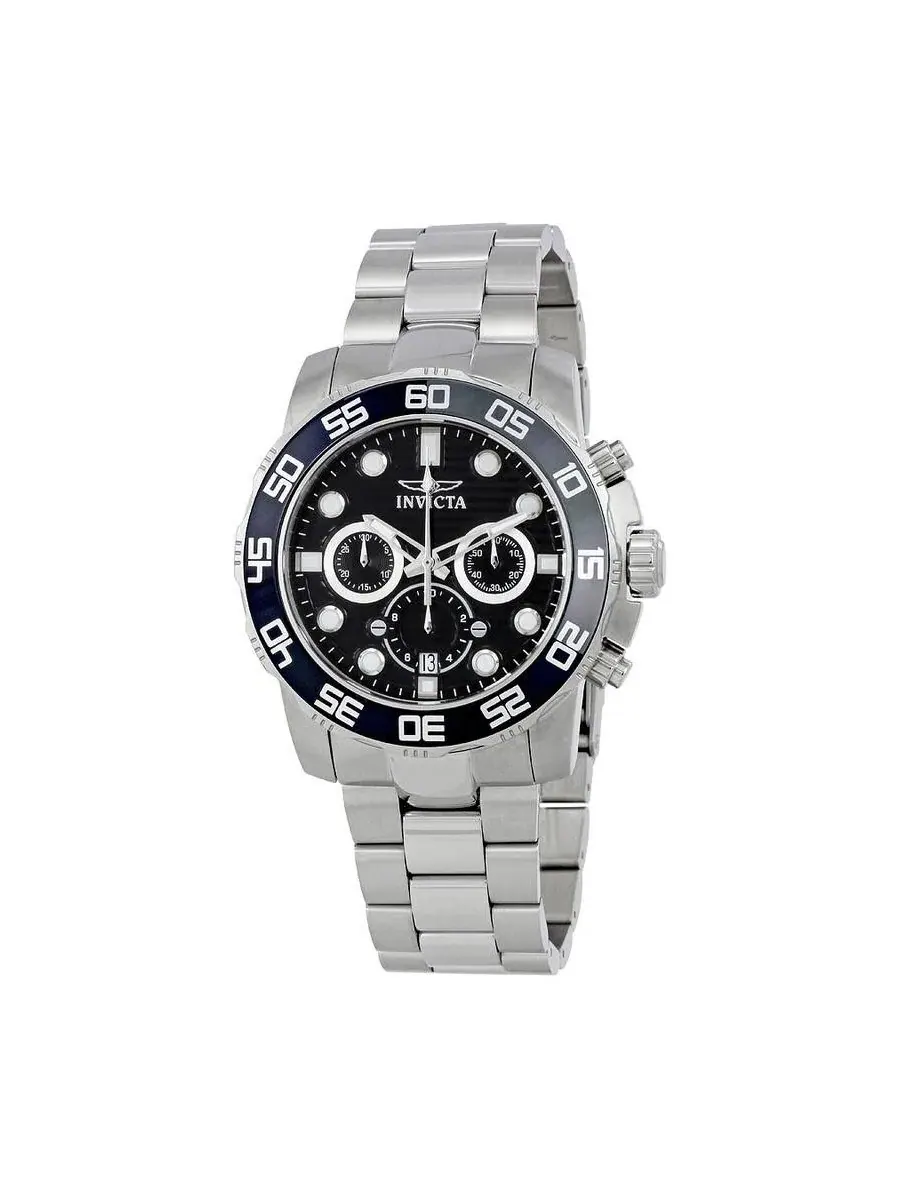 Женские часы Pro Diver Quartz Chronograph, 44 мм Invicta — изображение 1 из 3, оттенок серебристый