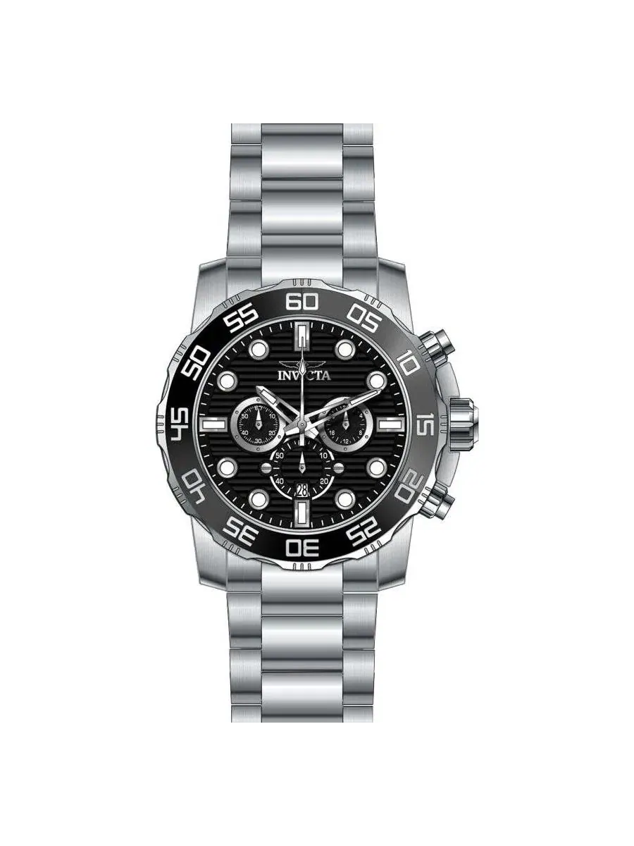 Женские часы Pro Diver Quartz Chronograph, 44 мм Invicta — изображение 2 из 3, оттенок серебристый