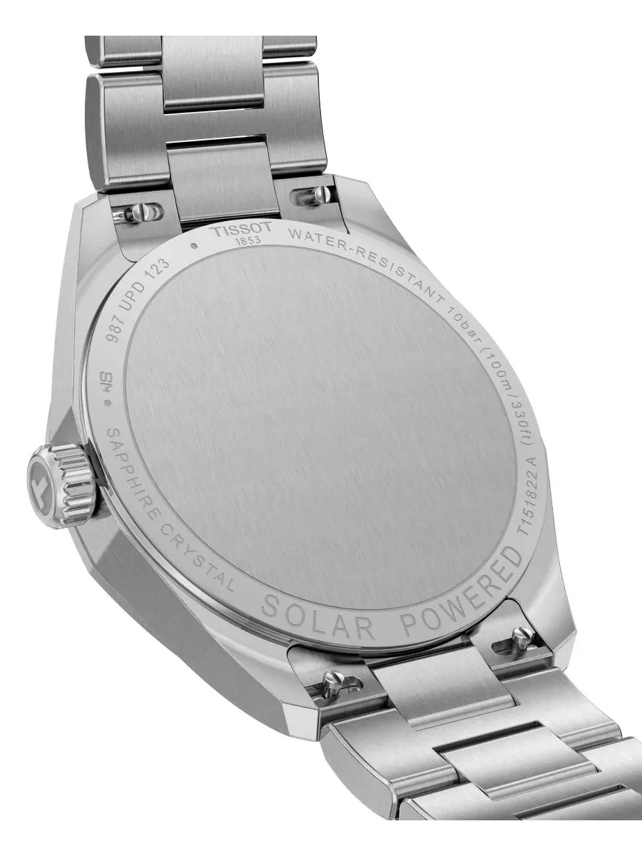 Часы Tissot PRC 100 Lightmaster Solar, 34 мм, с браслетом — изображение 5 из 5, оттенок серебряный