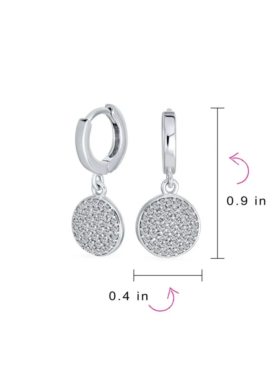 Серьги-кольца с подвеской в виде звезды, из стерлингового серебра .925 Bling Jewelry — изображение 4 из 4, оттенок прозрачный