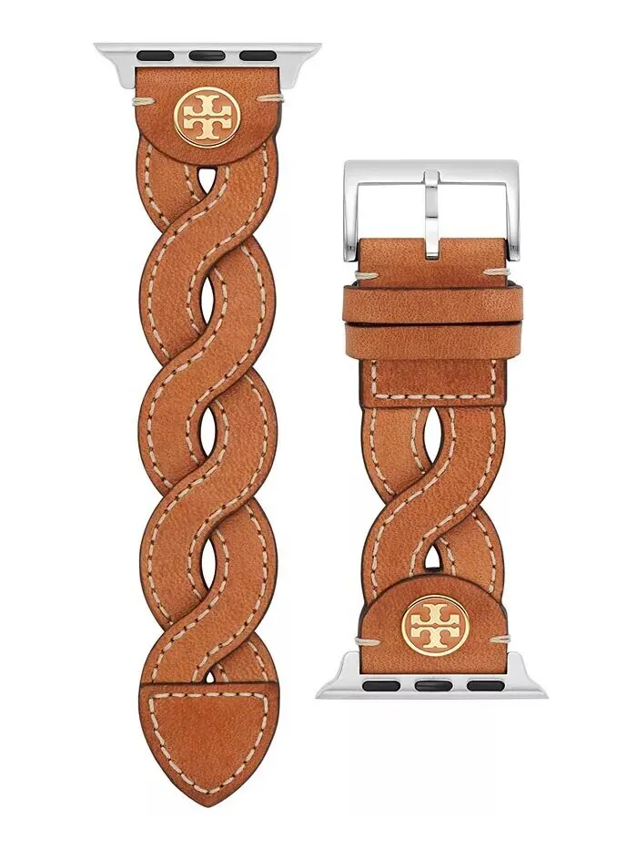 Женский плетеный кожаный ремешок для багажа для Apple Watch 38 мм/40 мм Tory Burch