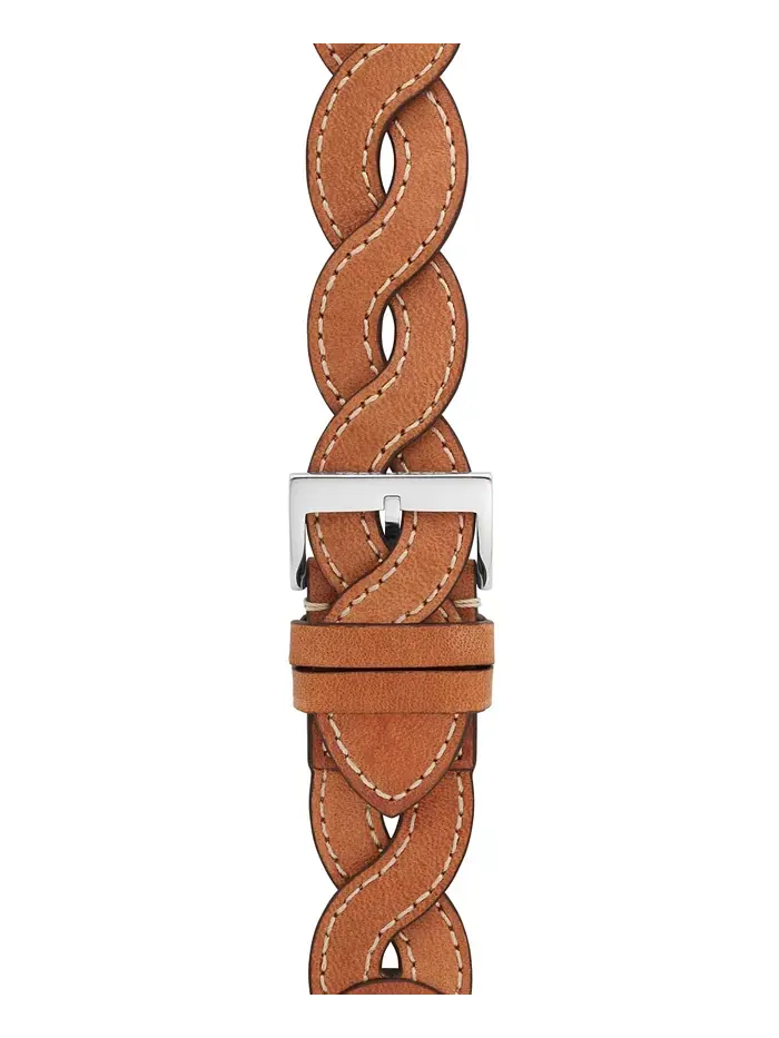 Женский ремешок для Apple Watch 38mm/40mm из плетеной кожи с эффектом багажной тесьмы Tory Burch — изображение 3 из 8
