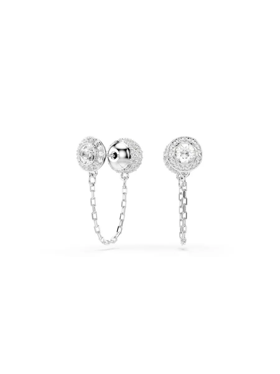 Серьги-подвески Una Angelic с родиевым покрытием Swarovski — изображение 4 из 8, оттенок серебристый прозрачный