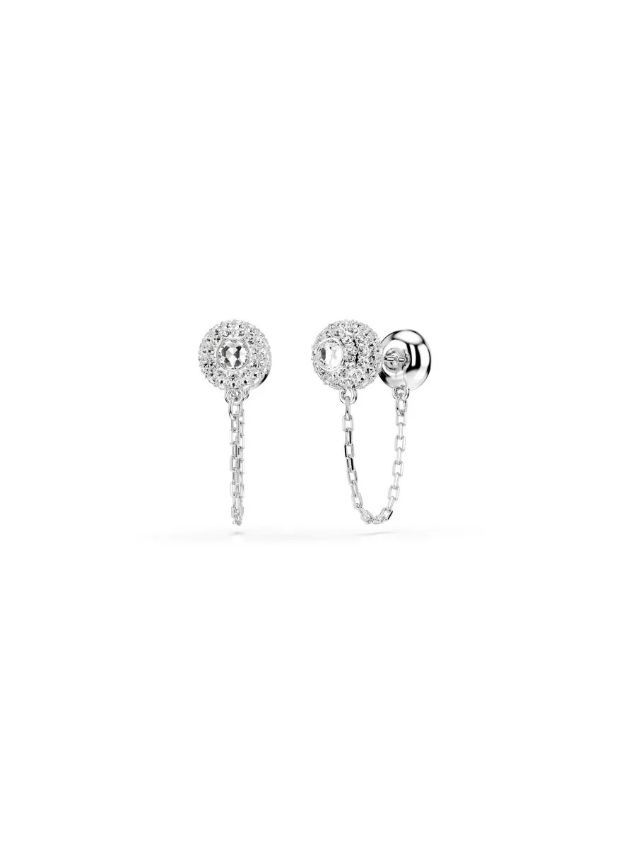 Серьги-подвески Una Angelic с родиевым покрытием Swarovski — изображение 7 из 8, оттенок серебристый прозрачный