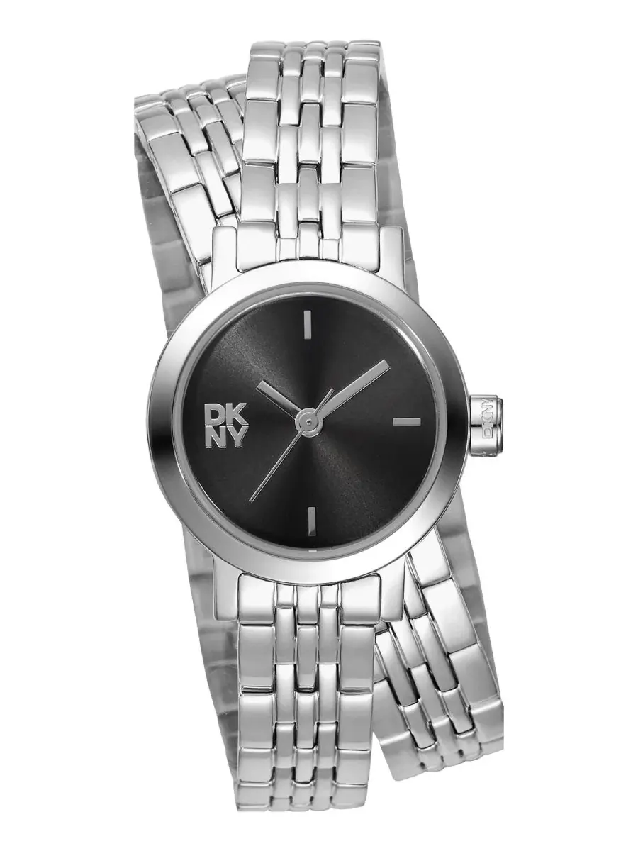 Женские часы Mini Quartz Stainless Steel Double Bracelet, 23 мм DKNY