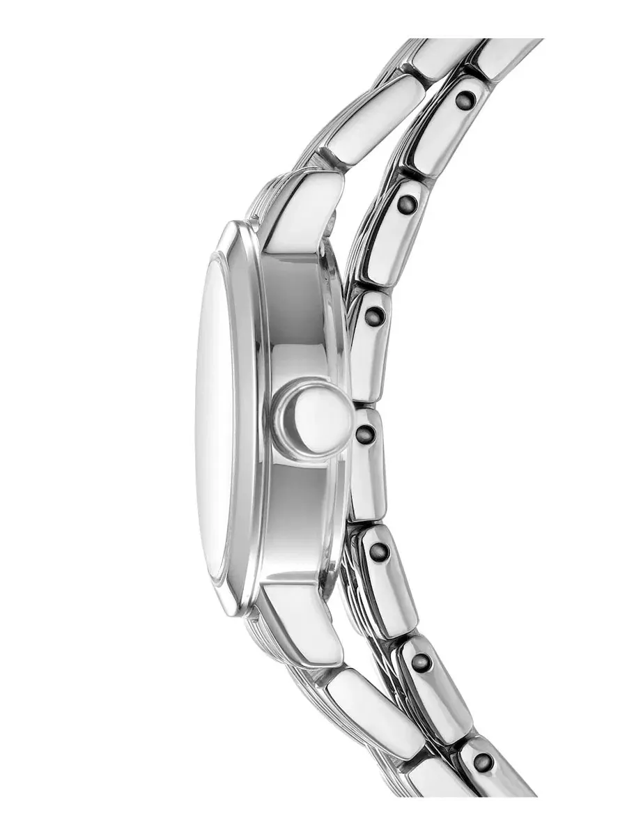 Женские часы Mini Quartz Stainless Steel Double Bracelet, 23 мм DKNY — изображение 3 из 4, оттенок черный
