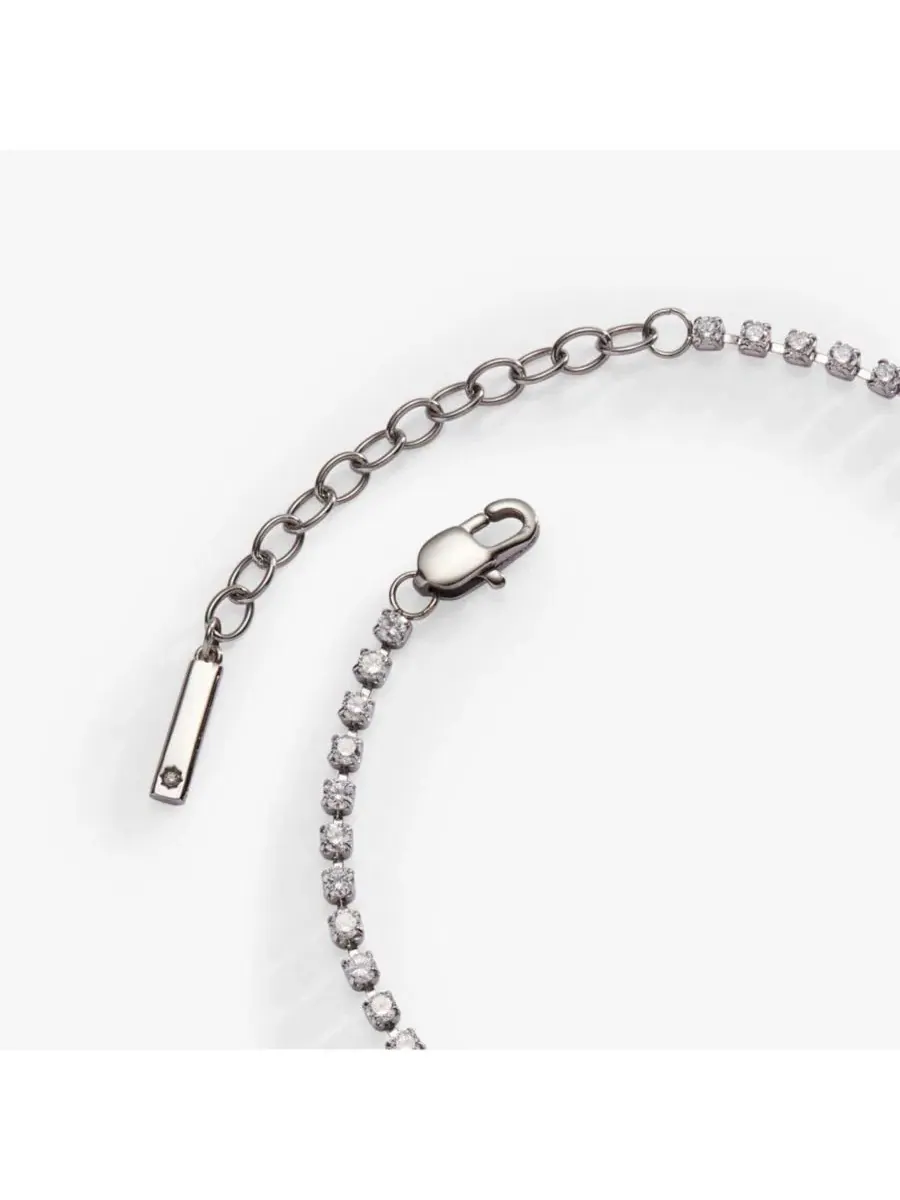 Браслет-цепочка Babe Crystal Tennis Alex and Ani — изображение 2 из 3, оттенок серебряный