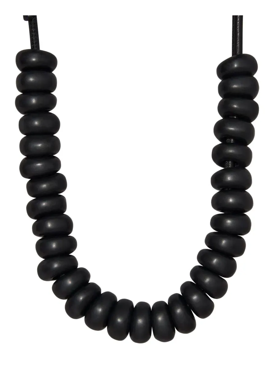 Колье из смолы с застежкой-тумблер Donna Karan New York — изображение 1 из 3, оттенок черный