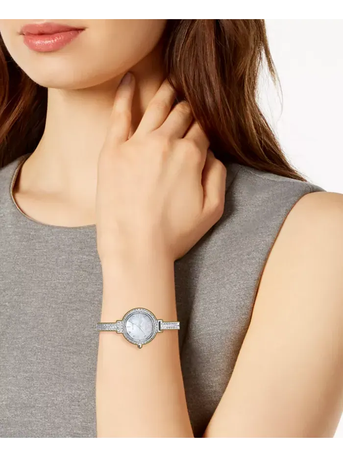 Женские наручные часы-браслет Eco-Drive из нержавеющей стали с кристаллами, 25 мм Citizen — изображение 2 из 3