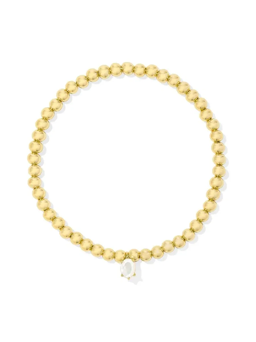 Эластичный браслет Cailin с кубическим цирконием Kendra Scott — изображение 1 из 3, оттенок золотистый/белый