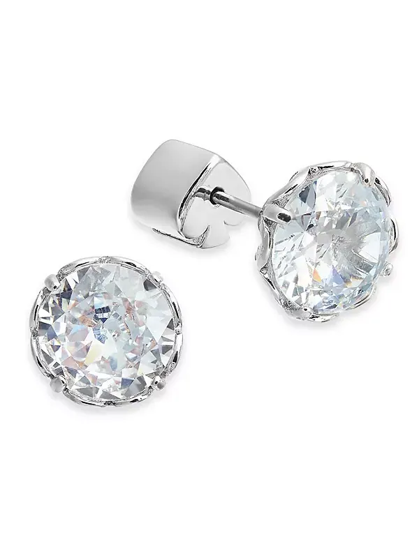 Серьги-Гвоздики с кристаллами Kate Spade New York — изображение 1 из 2, оттенок прозрачный/серебристый