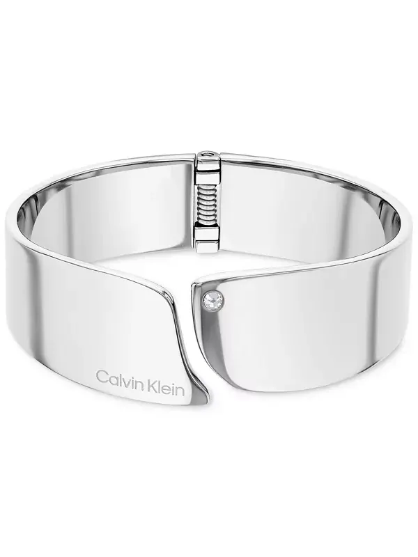 Браслет-Манжета из нержавеющей стали с паве Calvin Klein