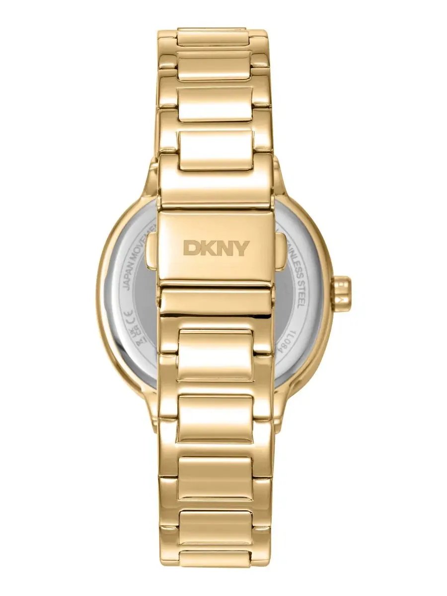 Женские часы с кристаллами, корпус 36 мм, мультифункциональные DKNY — изображение 3 из 3, оттенок серебряный