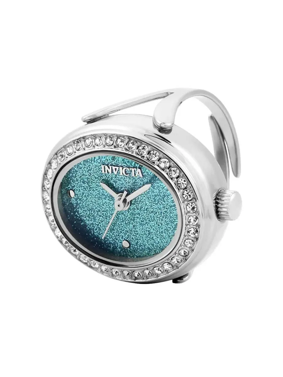 Женские часы-кольцо Mini Quartz 2 Hand Dial Ring Watch Invicta — изображение 2 из 3, оттенок серебристый