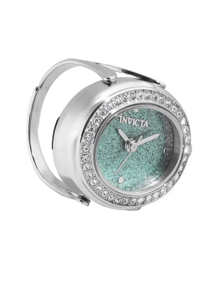 Женские часы-кольцо Mini Quartz 2 Hand Dial Ring Watch Invicta — изображение 3 из 3, оттенок серебристый