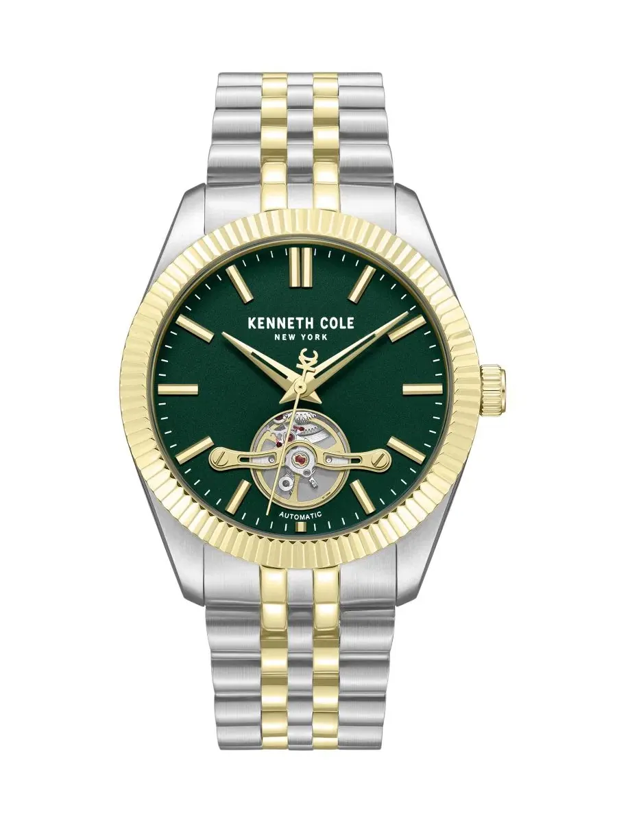 Мужские автоматические часы с зеленым циферблатом Kenneth Cole New York — изображение 1 из 3