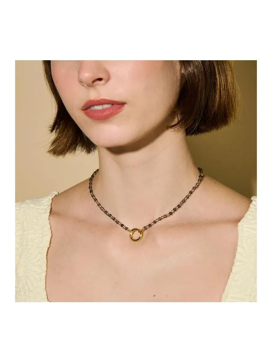 Женское колье с камнем Smoky Quartz Little Sky Stone — изображение 11 из 11, оттенок коричневый