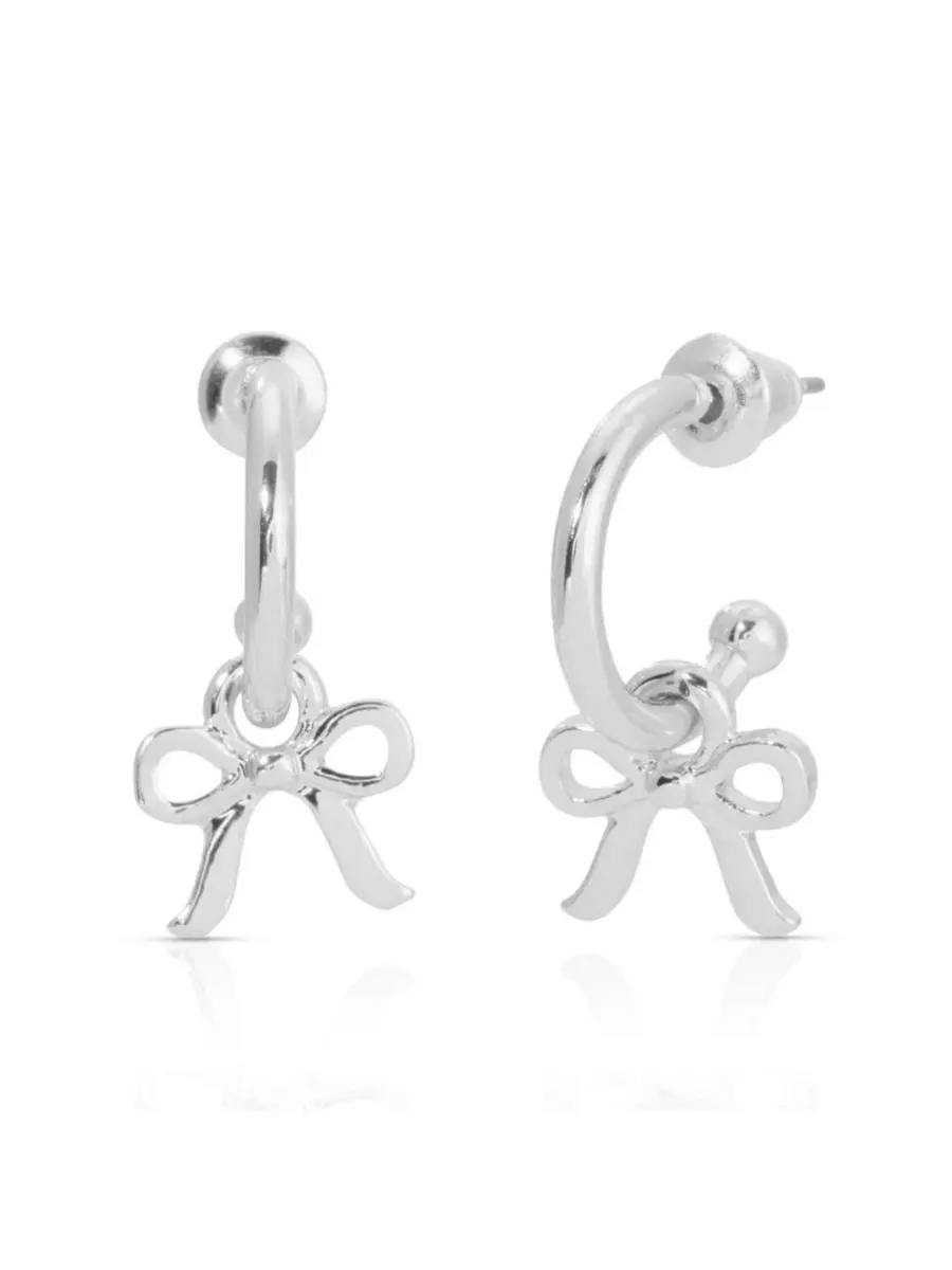 Серьги-кольца с подвесками-бантиками Beautiful Bows LUCKY FEATHER