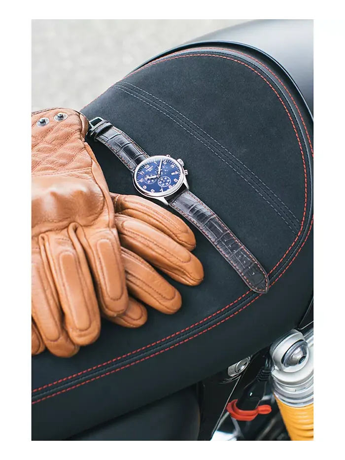 Мужские швейцарские часы Chrono XL Classic T-Sport с хронографом, коричневый кожаный ремешок, 45 мм — изображение 4 из 12