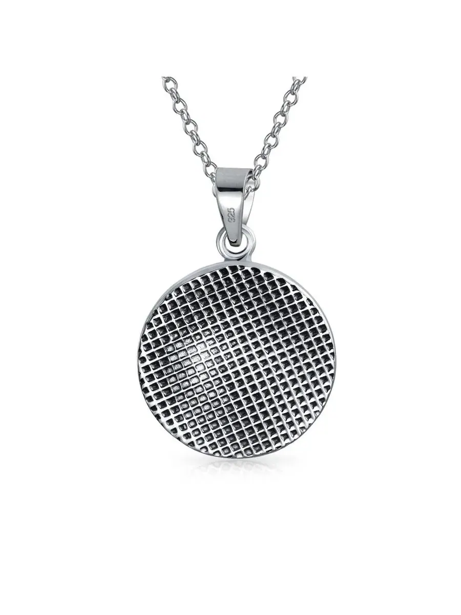 Подвеска-медальон с символом зодиака Лев из серебра 925 пробы Bling Jewelry — изображение 3 из 3, оттенок серебряный