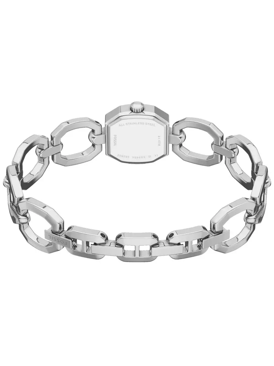 Женские миниатюрные двухстрелочные часы Harlow из нержавеющей стали, 20 мм Fossil — изображение 4 из 6, оттенок серебряный