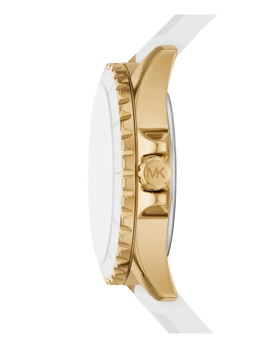 Женские трехстрелочные часы Everest из белого силикона, 40 мм Michael Kors — изображение 3 из 6, оттенок белый