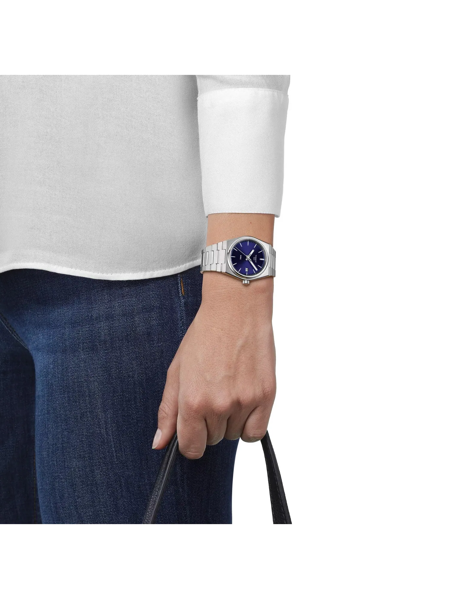 Женские часы Tissot PRX 35 мм — изображение 2 из 9, оттенок синий