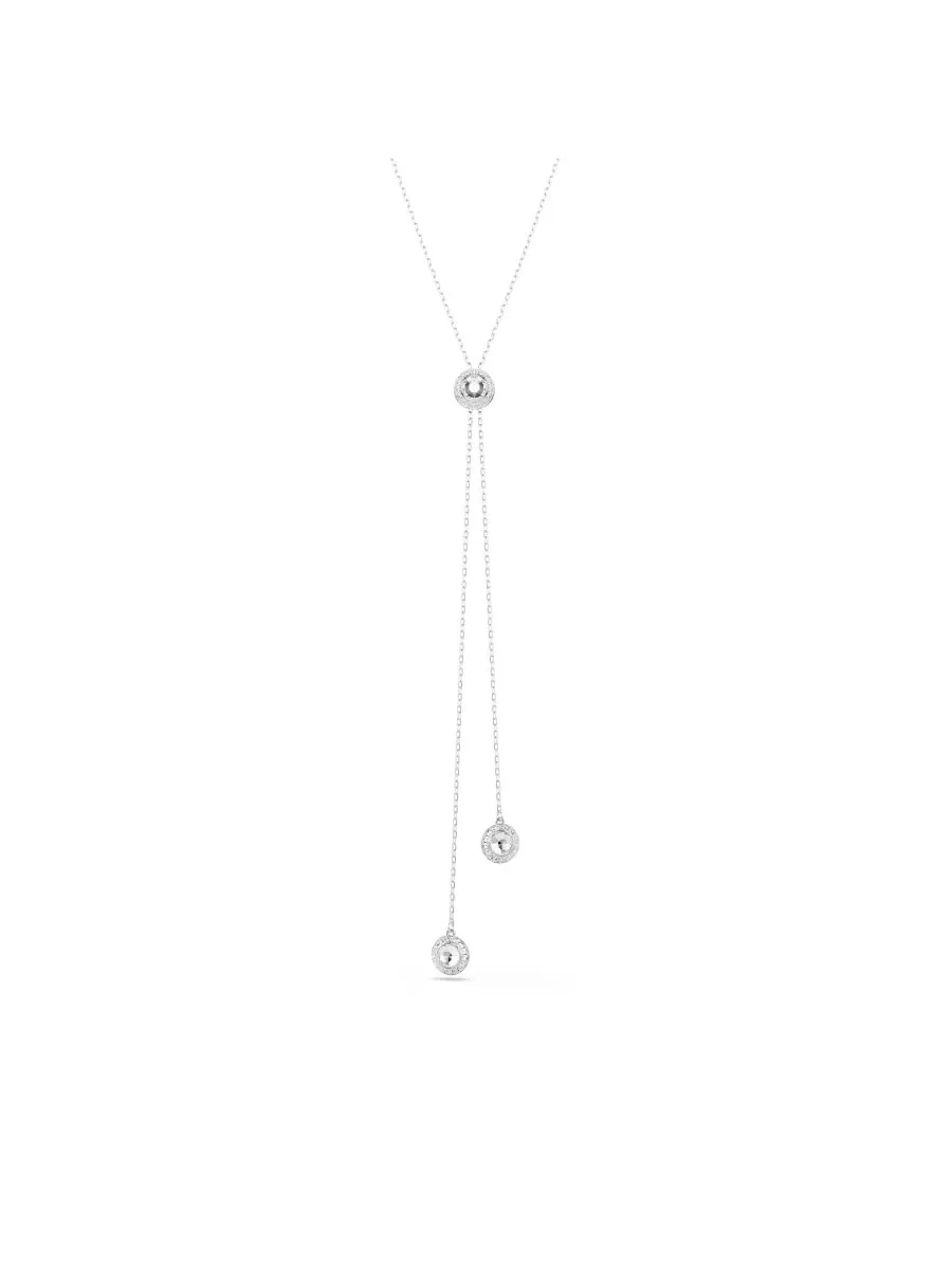 Подвеска Una Angelic с родиевым покрытием в форме буквы Y Swarovski — изображение 1 из 6, оттенок серебряный