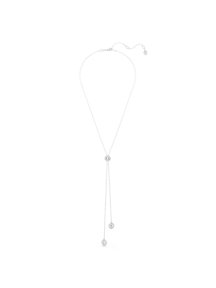 Подвеска Una Angelic с родиевым покрытием в форме буквы Y Swarovski — изображение 2 из 6, оттенок серебряный