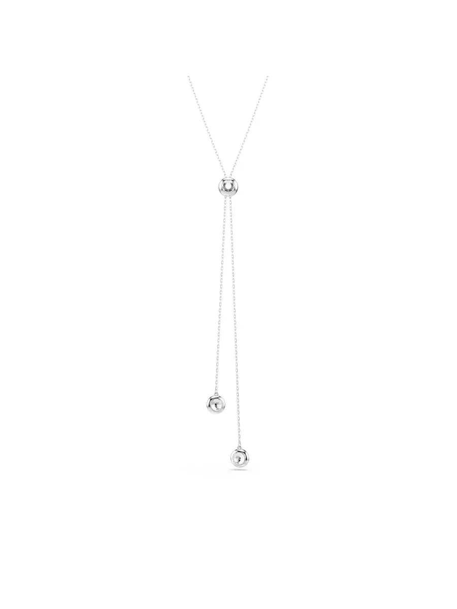 Подвеска Una Angelic с родиевым покрытием в форме буквы Y Swarovski — изображение 3 из 6, оттенок серебряный