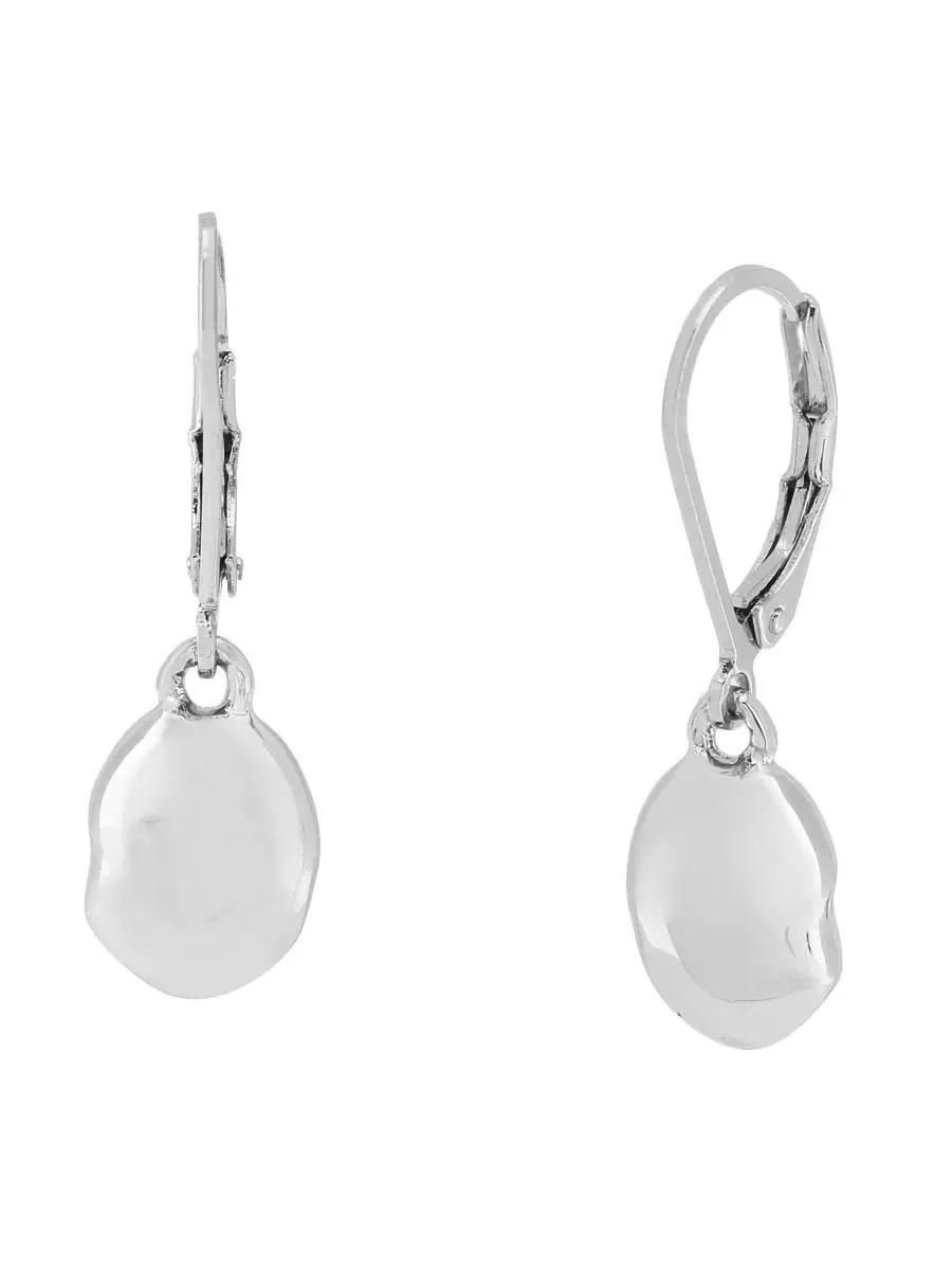 Серьги-подвески с эффектом капли Silver Bean Drop Robert Lee Morris Soho — изображение 1 из 3, оттенок серебряный