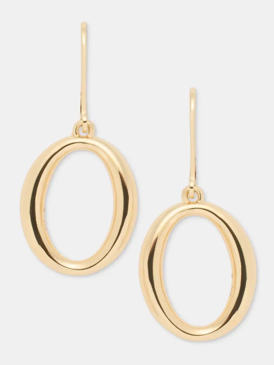 Серьги-подвески Open Oval Drop Lauren Ralph Lauren — изображение 1 из 4, оттенок золото