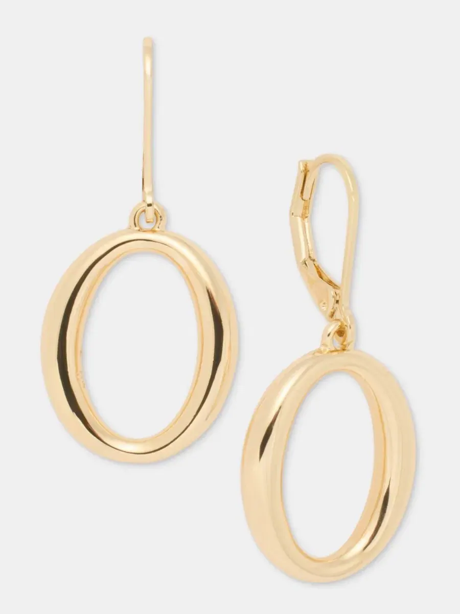 Серьги-подвески Open Oval Drop Lauren Ralph Lauren — изображение 2 из 4, оттенок золото