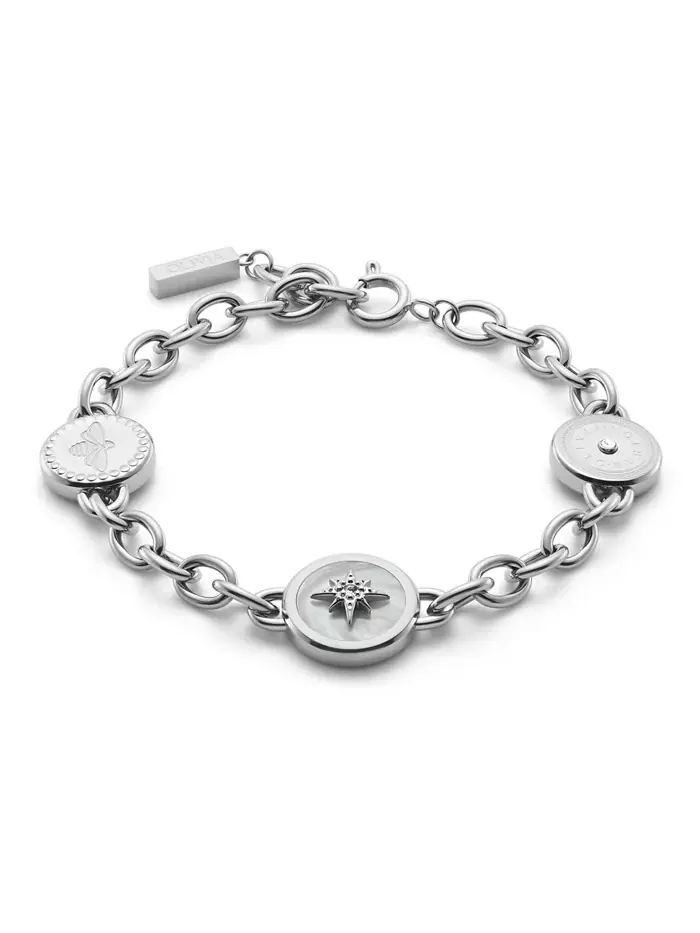 Браслет с подвесками Signature Charms серебристого оттенка Olivia Burton — изображение 2 из 5