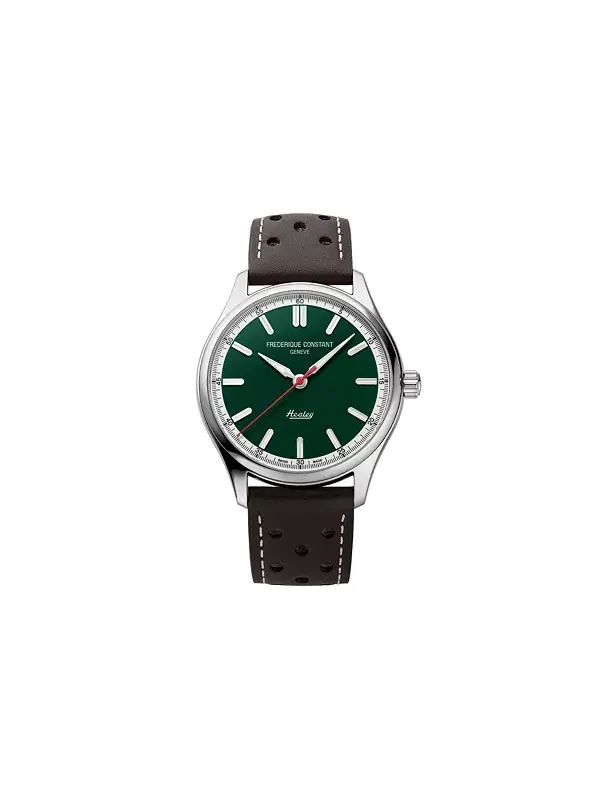 Мужские винтажные часы Rally Healey с коричневым ремешком, 40 мм Frederique Constant — коричневый