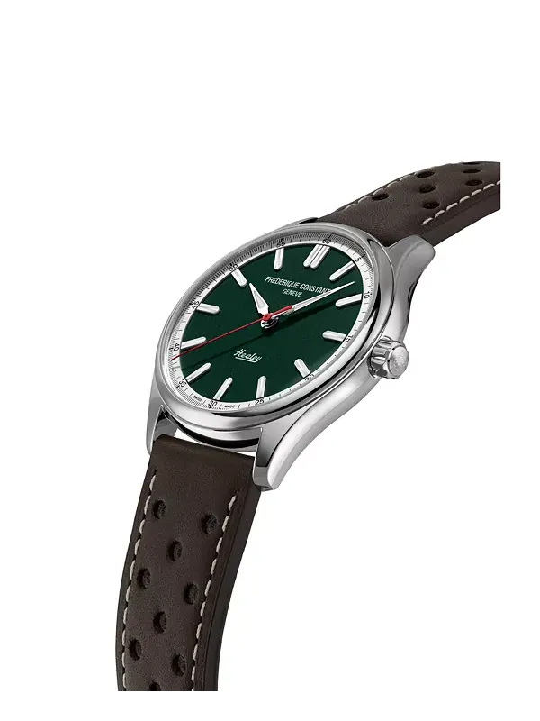 Мужские винтажные часы Rally Healey с коричневым ремешком, 40 мм Frederique Constant — изображение 2 из 3, оттенок коричневый