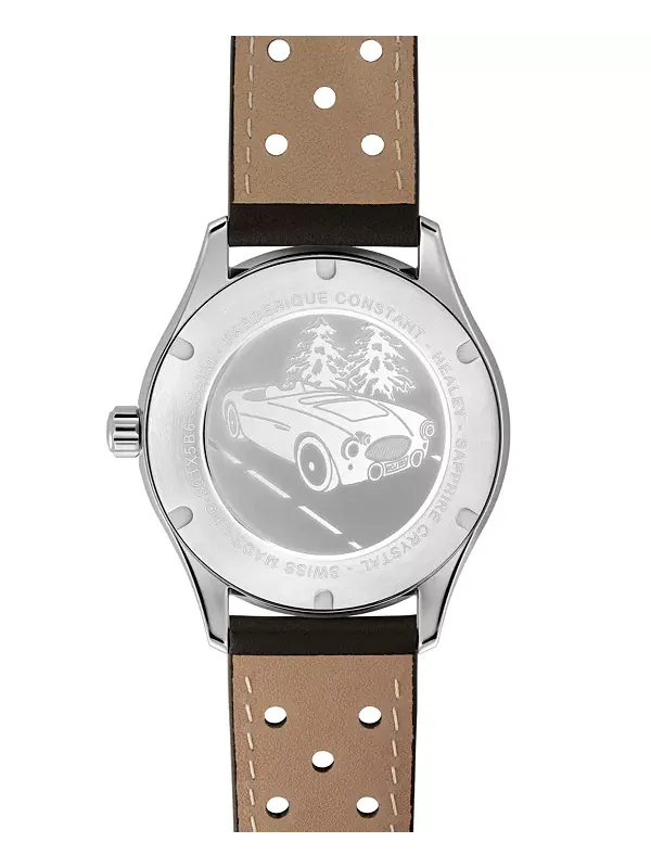 Мужские винтажные часы Rally Healey с коричневым ремешком, 40 мм Frederique Constant — изображение 3 из 3, оттенок коричневый