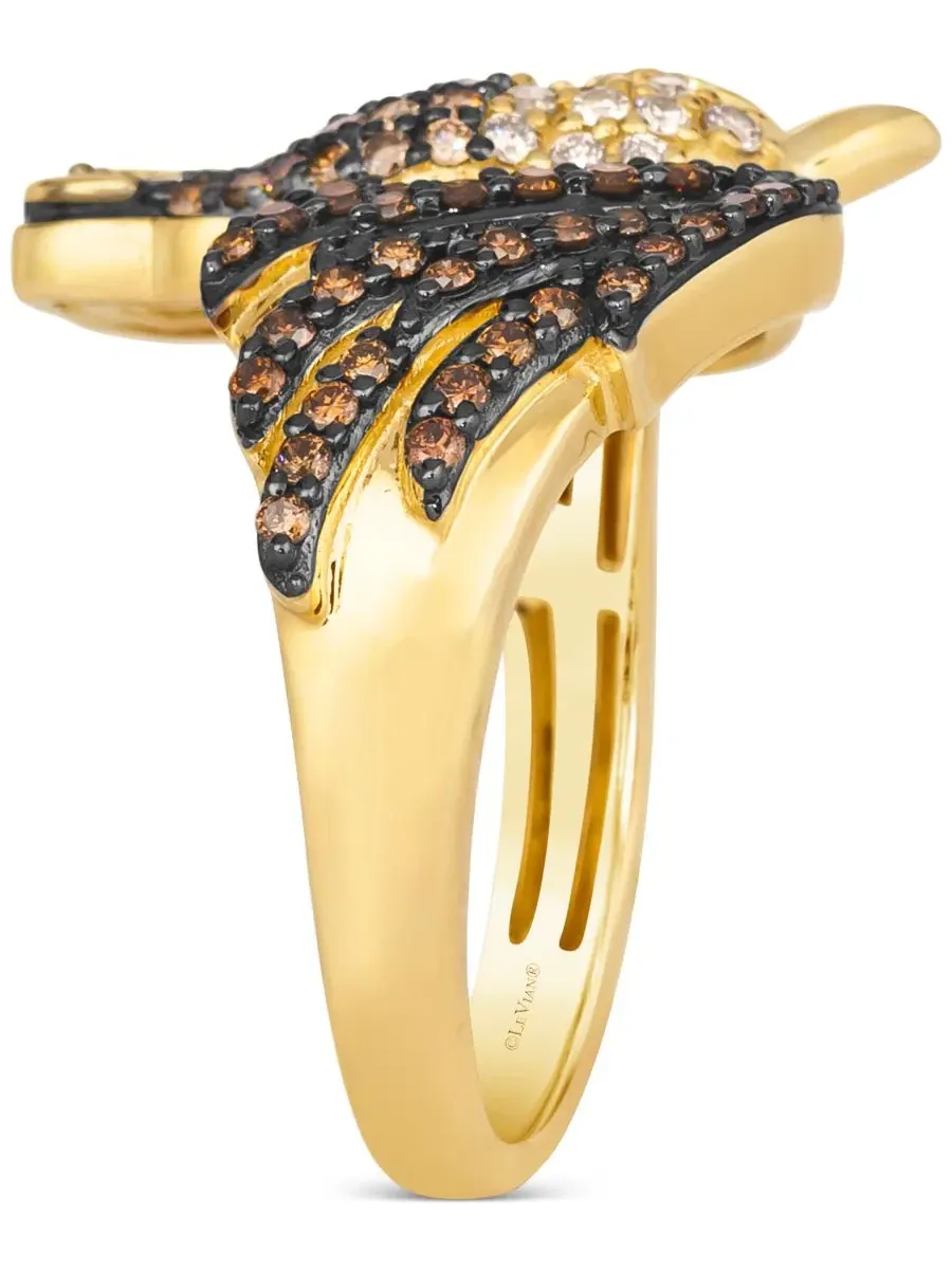 Кольцо Ombre Chocolate Ombre Diamond Horse (5/8 карата) из 14-каратного золота Le Vian — изображение 3 из 4