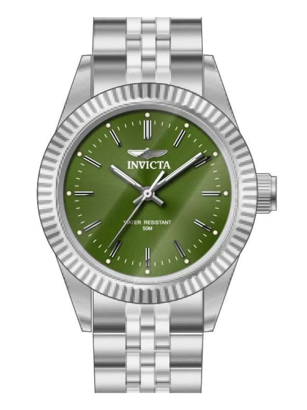 Женские кварцевые часы Specialty 49217 с тремя стрелками и зеленым циферблатом Invicta — изображение 2 из 3