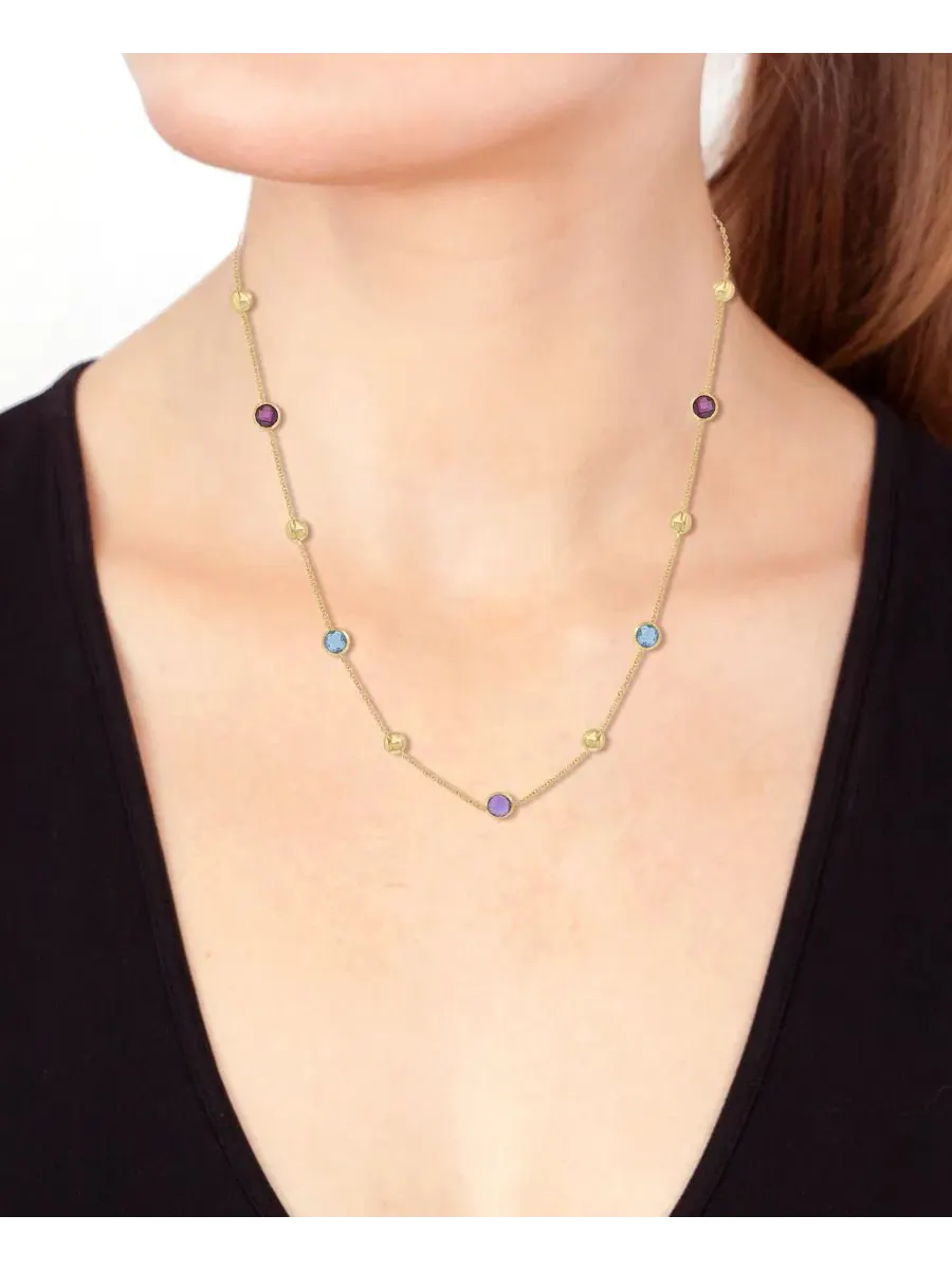 Колье с мультигеммами (1-3/8 ct. t.w.) в 14-каратном желтом золоте EFFY Collection — изображение 3 из 3