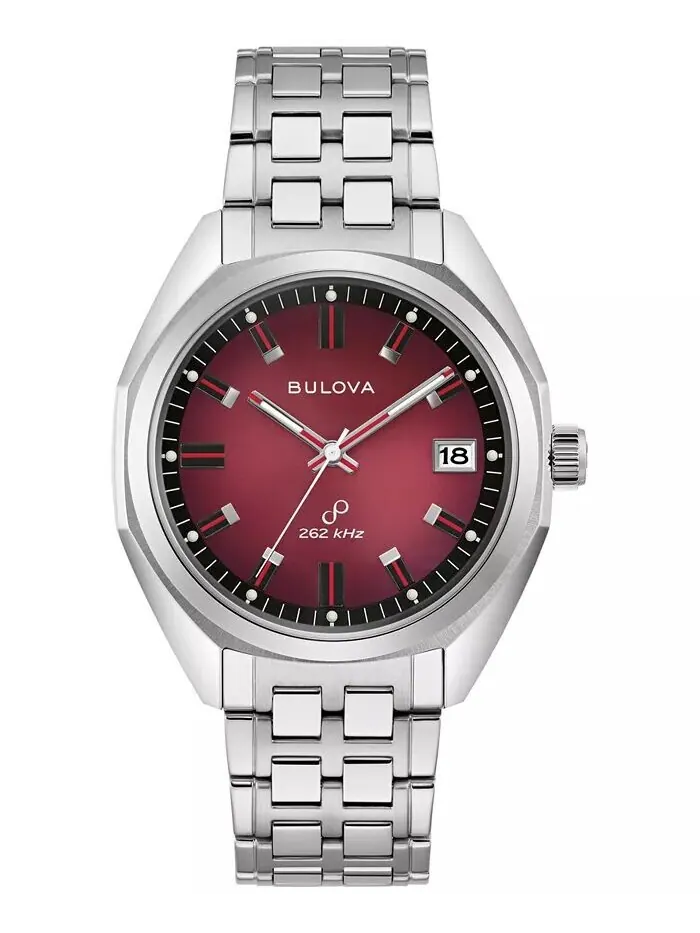 Мужские классические часы с браслетом из нержавеющей стали Jet Star, 40 мм Bulova — изображение 1 из 5, оттенок серебряный