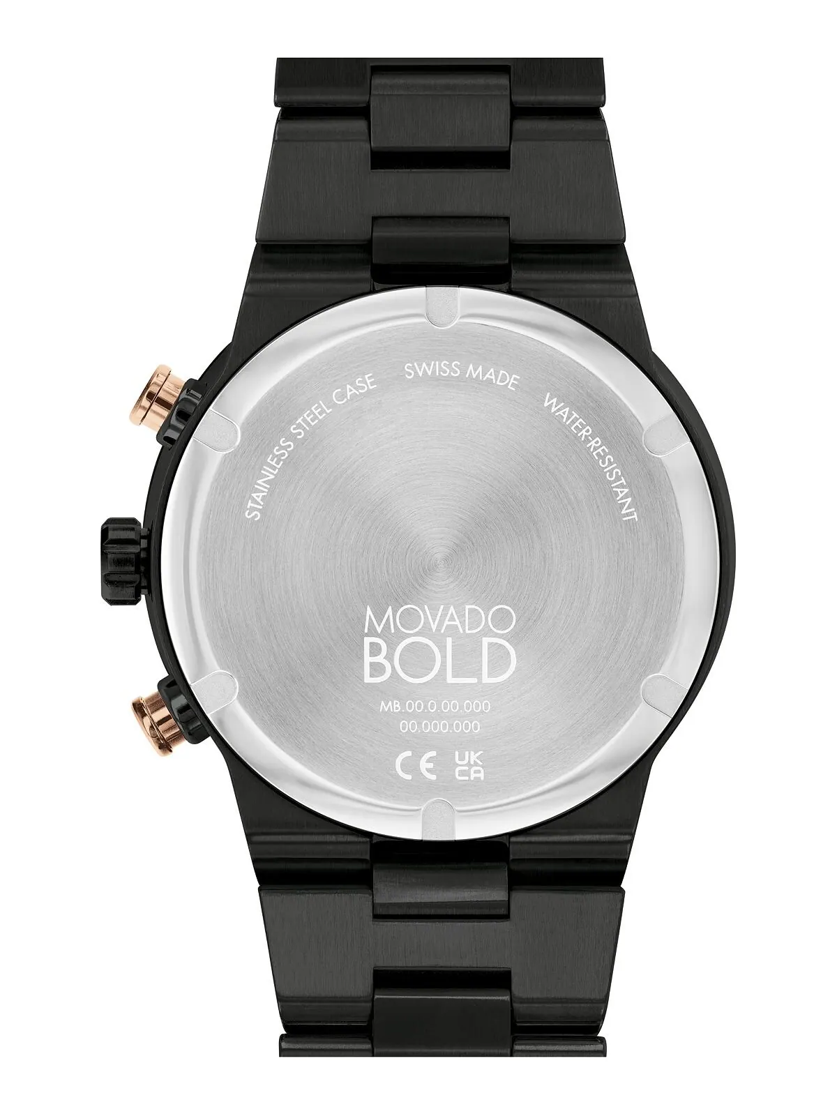 Мужские часы Bold Fusion, швейцарский кварцевый хронограф с ионным покрытием — изображение 3 из 4, оттенок черный