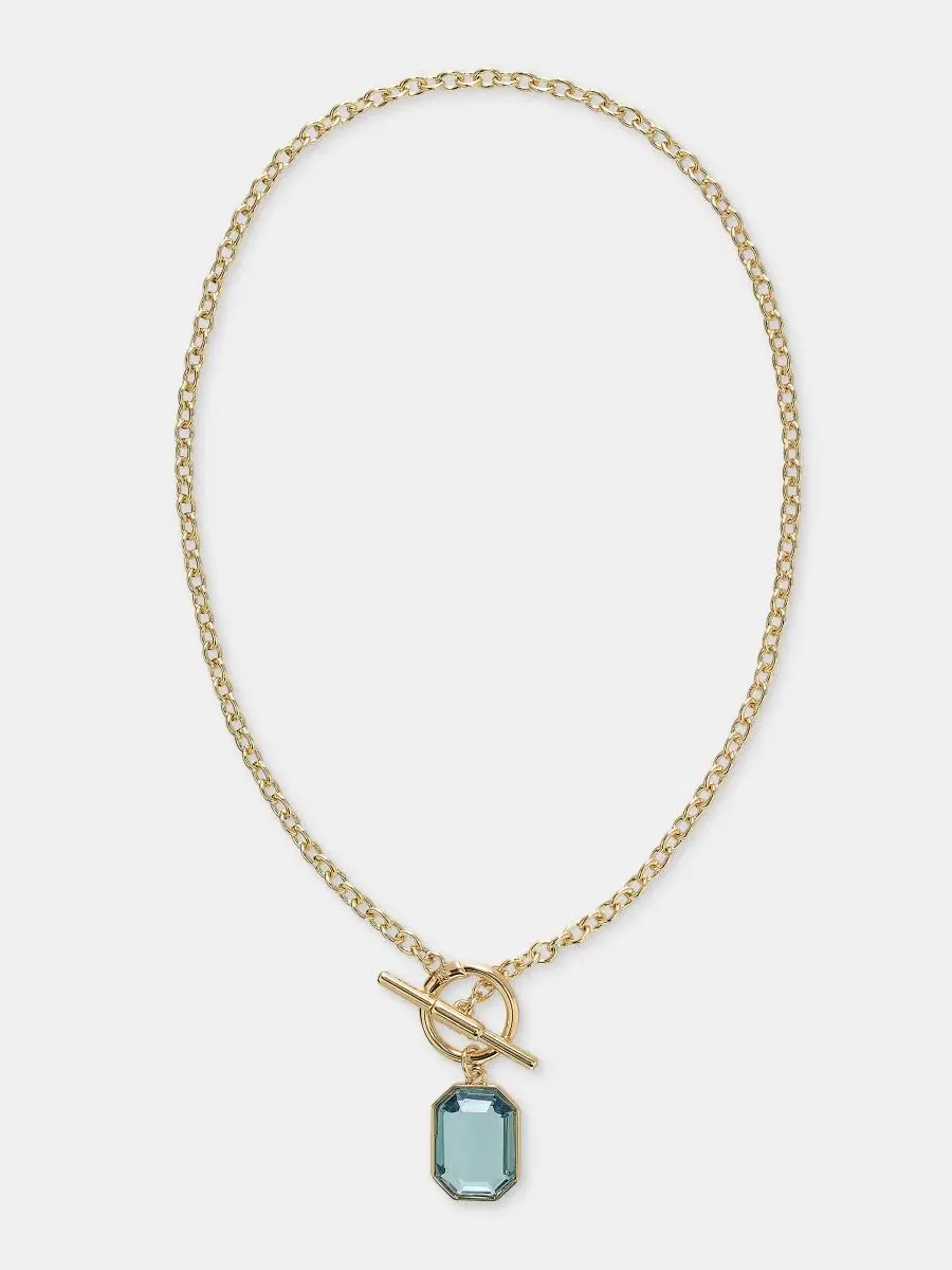 Подвеска из камня, длина 41 см Lauren Ralph Lauren — изображение 4 из 5, оттенок синий