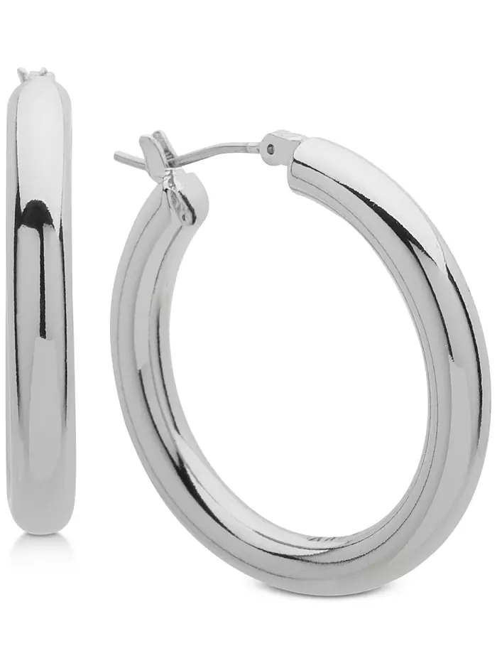 Серьги-кольца толщиной 1 1/5 дюйма DKNY