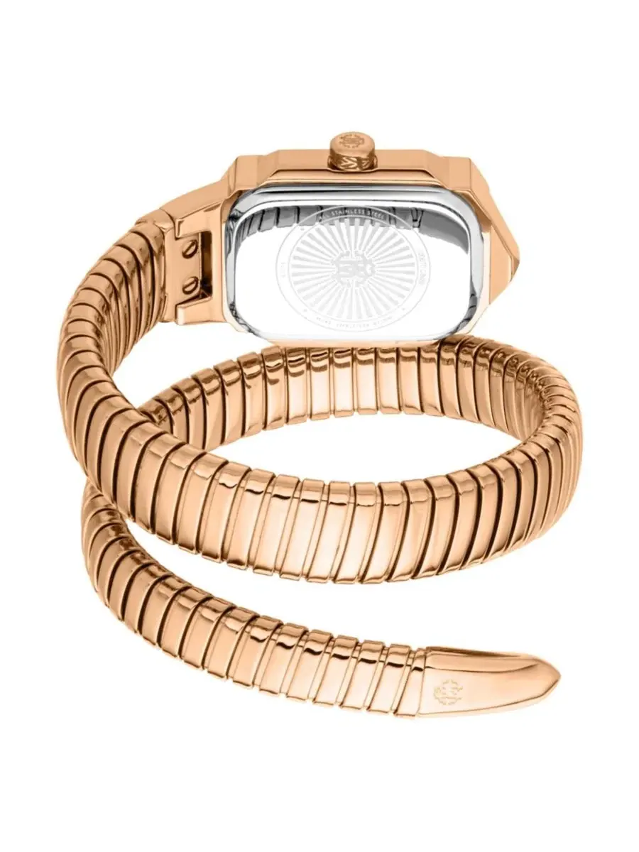 Женские часы Vera Quartz IP с браслетом из нержавеющей стали Roberto Cavalli — изображение 2 из 3, оттенок розовый