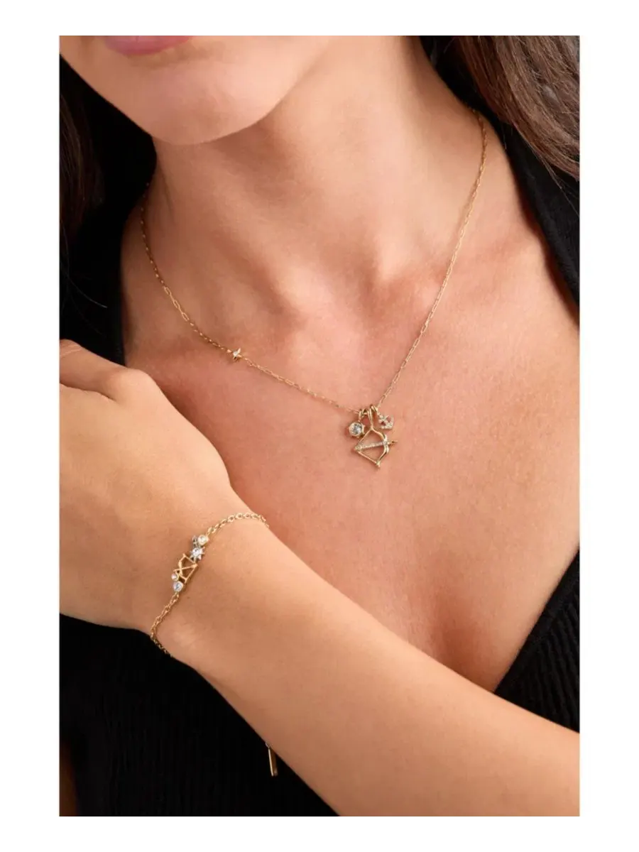 Кулон с зодиакальными символами Sagittarius Zodiac Charm Cluster Alex and Ani — изображение 3 из 3, оттенок золото