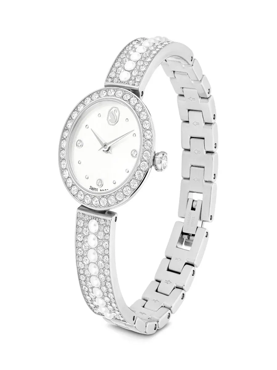 Женские часы Matrix с жемчугом и кристаллами Swarovski, 26 мм Swarovski — изображение 3 из 7, оттенок серебряный